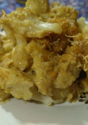 Una foto de Coliflor con bechamel de calabacín