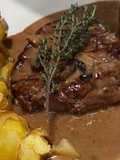 Bife do Lombo com Cogumelos