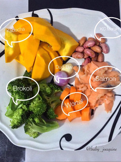 Foto resep MPASI 6 MO 4 * DAY 2 Sup Salmon Kabocha