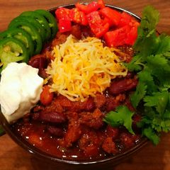 A picture of Mike's New Mexican Chili.