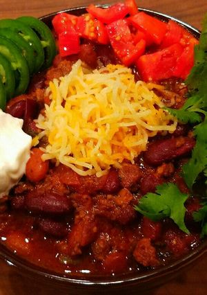 A picture of Mike's New Mexican Chili.