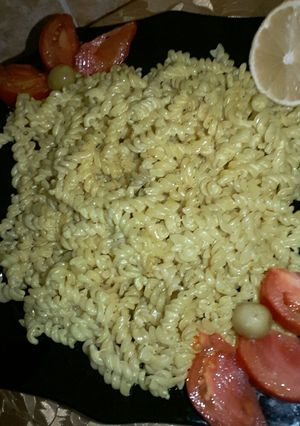 صورة لوصفة ماقارون (معكرونة) بكريمة القشده