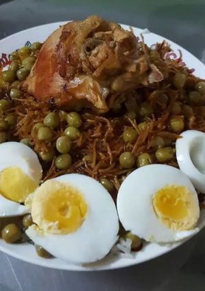 صورة لوصفة البرياني مع البيض المسلوق