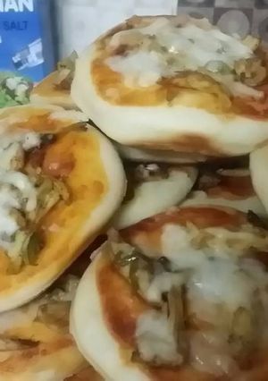 صورة لوصفة بيتزا بسيطه