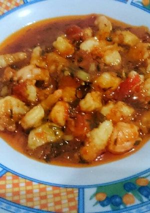 Foto resep Sanga Cabai Udang dengan Bawang Rambut