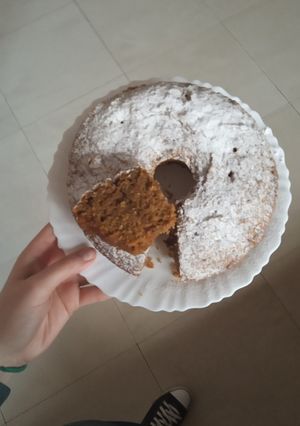 Una foto de Budín de zanahoria vegano