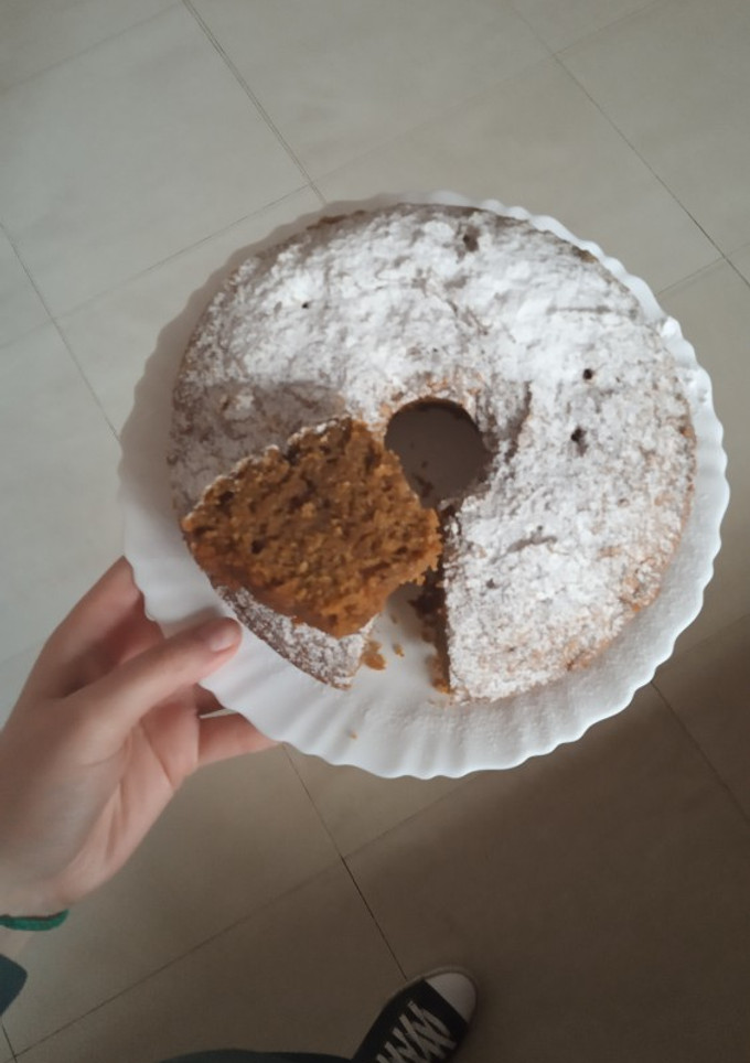 Una foto de Budín de zanahoria vegano