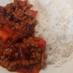 A picture of Fluffy's store cupboard chilli.