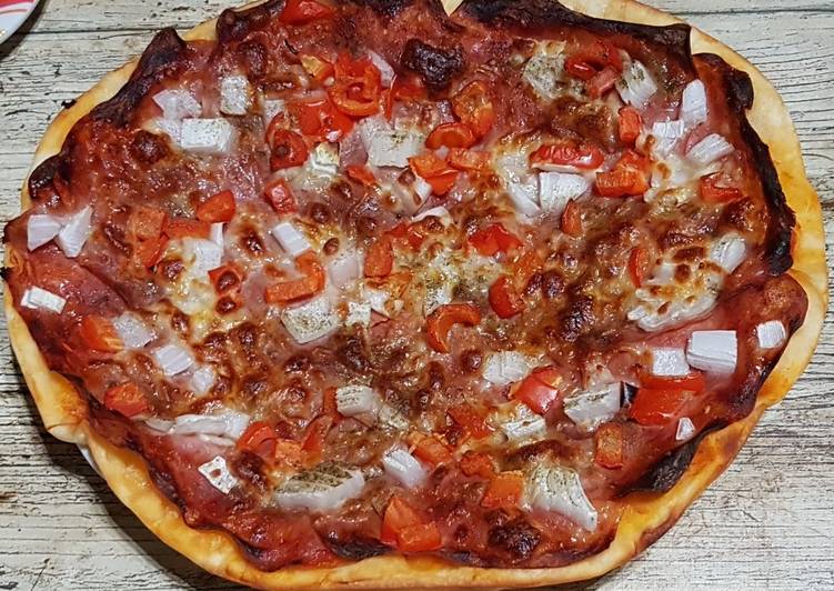 Pizza casera de chopped de lata 👌