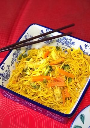 A picture of Chilli garlic Noodles.