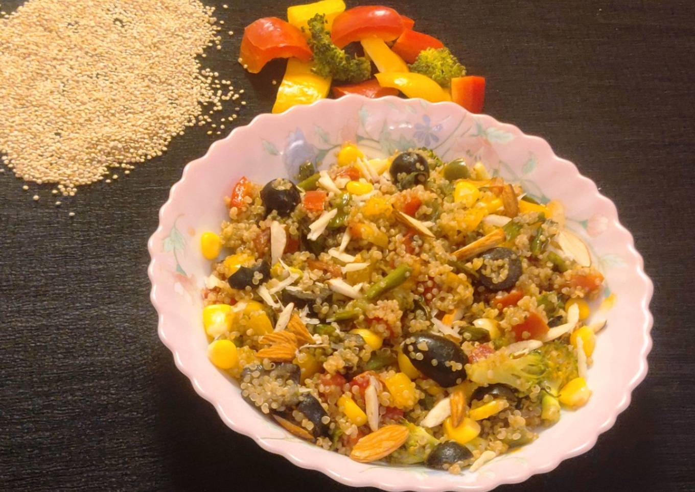 Simple Way to Prepare Ultimate Quinoa Salad...A Warm Salad For Chilli
Days