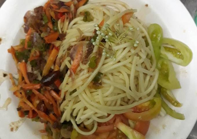 Resep Fancy spagetti la fonte pronto oleh noora U s - Cookpad