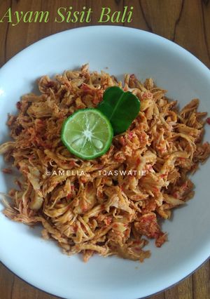 Foto resep 16. Ayam Sisit/ Suwir Bali