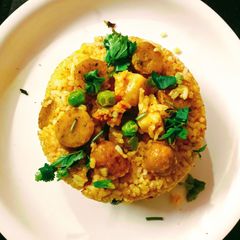 A picture of Gatta pulao.