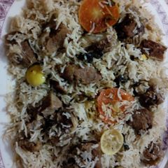 A picture of Beef pulao.