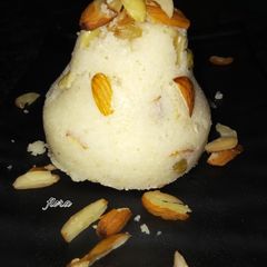 Semolina halwa A picture of Semolina halwa.