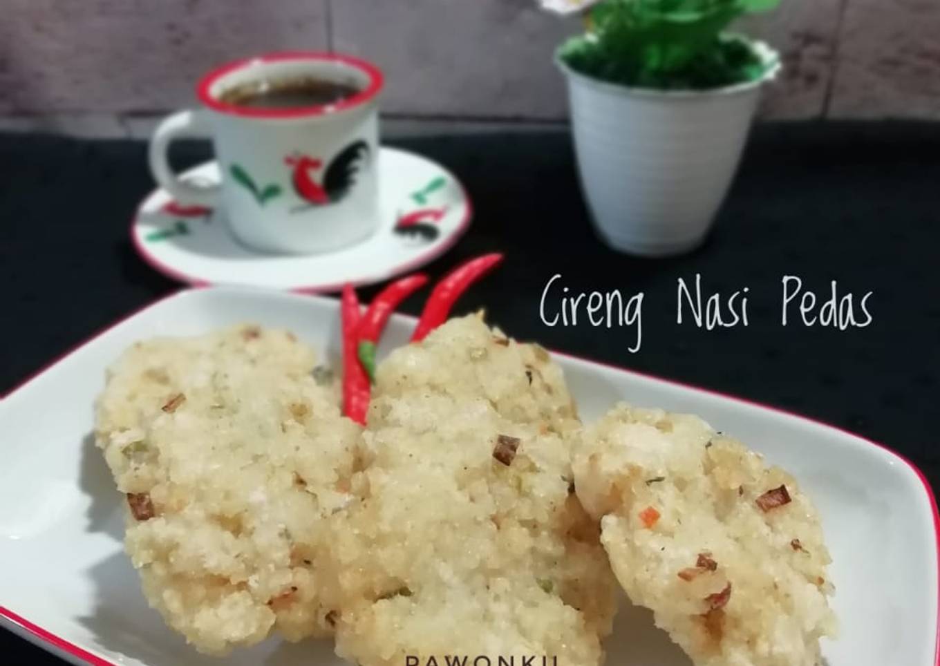 Resep 677.Cireng Nasi Pedas yang Bikin Ngiler