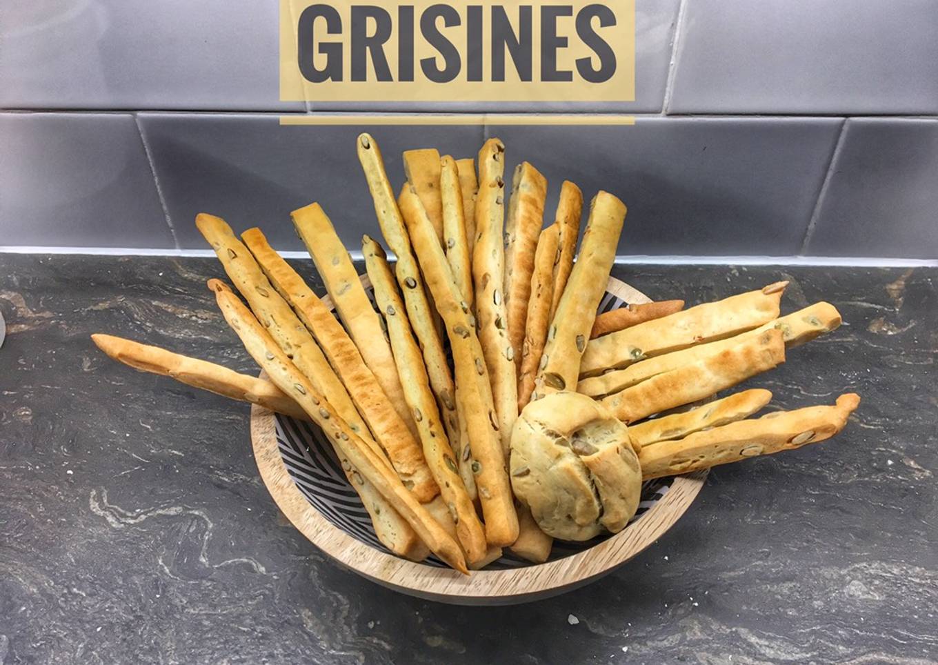 Grisines de pipas de girasol y calabaza