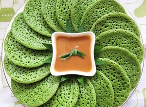 Foto resep 43. Serabi Pandan Kuah Kinca Gula Merah