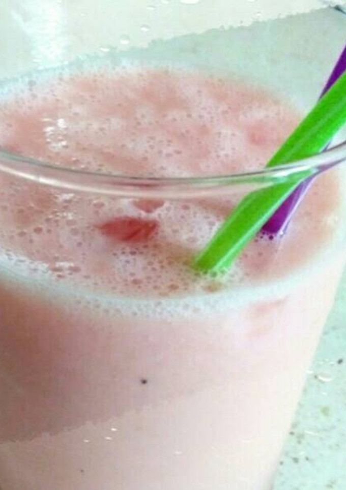 Una foto de Batido de melón y sandía