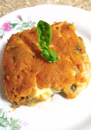 Una foto de Pastel Vegetariano en fuente