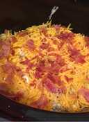 Crock pot bacon cheesy potato casserole recipe