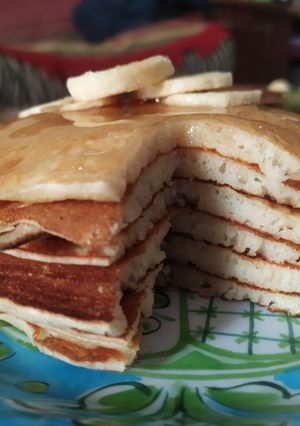 Una foto de Panqueques Americanos (Hotcakes) SIN HUEVO
