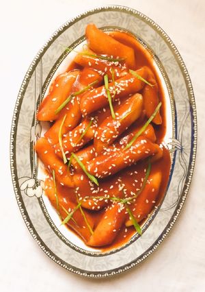 A picture of Korean Rice Tteokbokki.