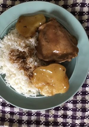 Una foto de Pollo al sillao