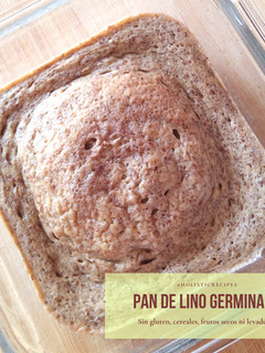 Una foto de Pan keto de lino germinado