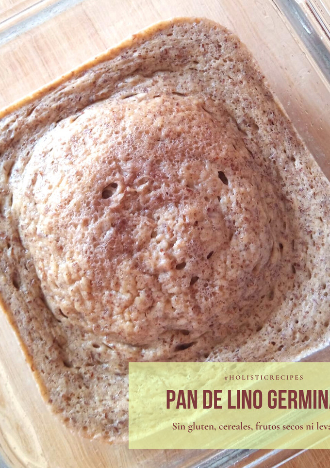 Una foto de Pan keto de lino germinado
