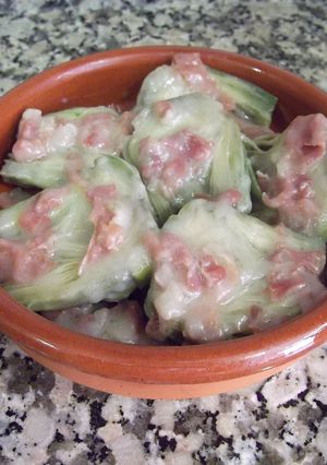 Foto principal de Alcachofas con jamón