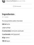 Licuado de proteína con avena