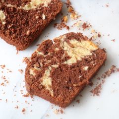 A picture of Chocolate Marble Sponge Cake - Gluten Free.