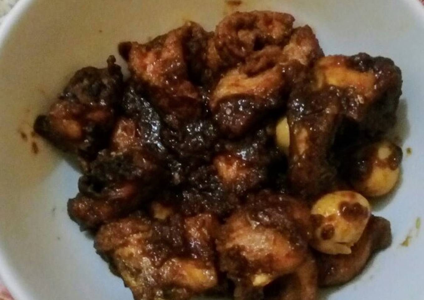 Balado Ayam Tahu Puyuh