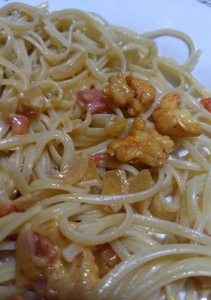 Una foto de Salsa de langostinos