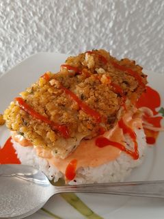 Foto resep Ikan panggang dengan tumis bawang putih