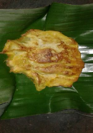Foto resep Telur Dadar Daun Pisang