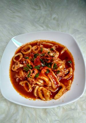 Foto resep Cumi saos padang