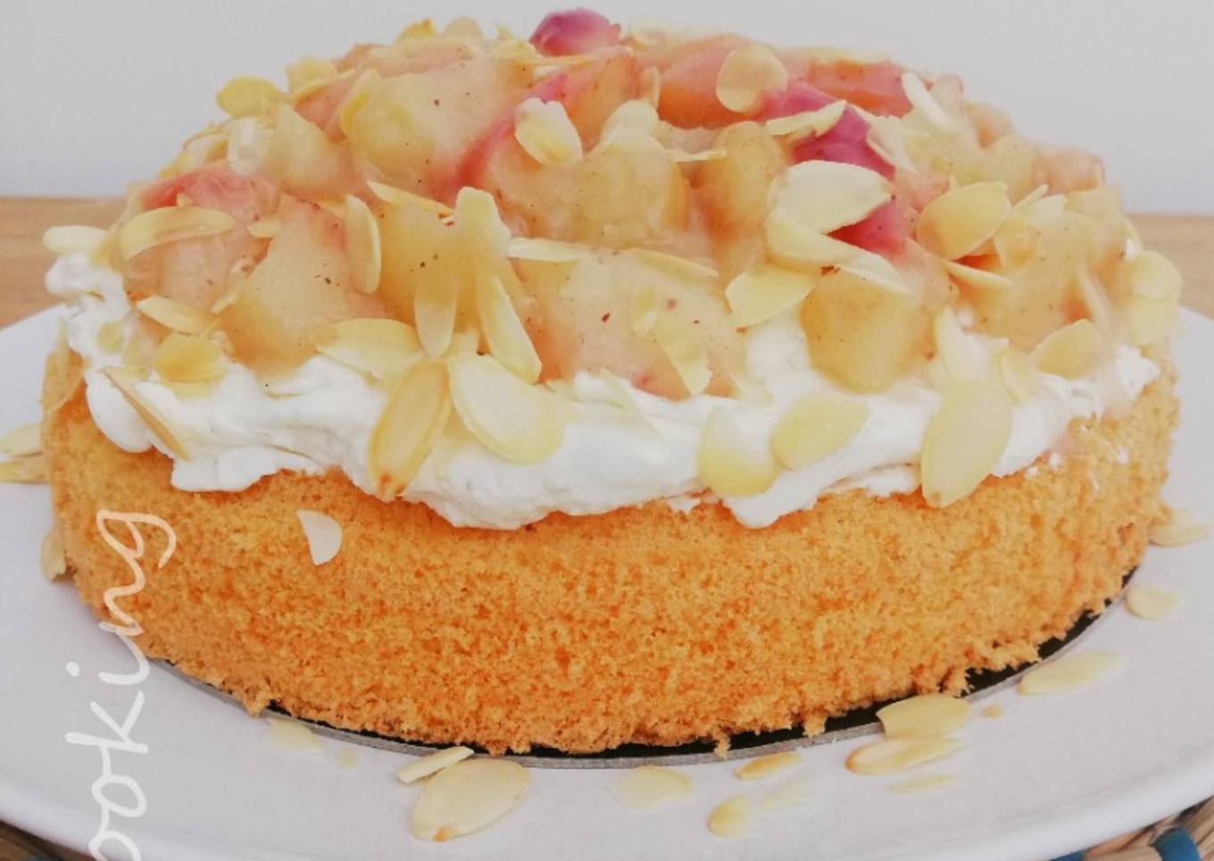 Gâteau aux pêches