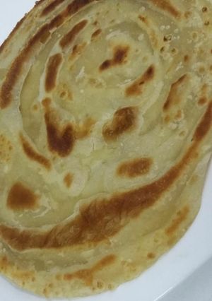 A picture of Flaky parathas#5orlessingredientsrecipecontest.