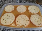 Una foto de flan royal galletas