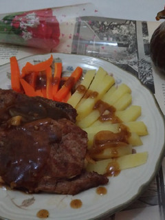 Foto resep Beef Steak with Brown Sauce