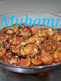 صورة لوصفة مسقعة سادة بدون لحمة 🍆🥔🍅