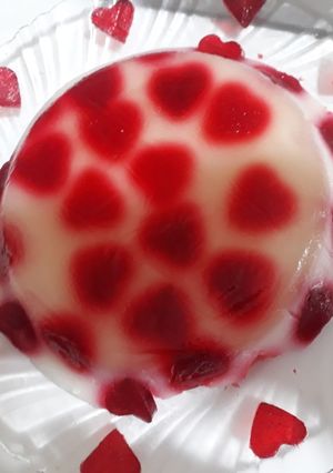 عکسی از دستور ژله قلبی