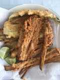 Tronquitos de acelga frito