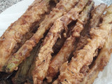 Calçots en tempura