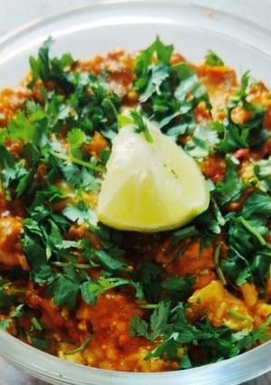 A picture of Pavbhaji flavour khichdi.