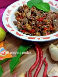 Foto resep Tumis ati ampela pedas
