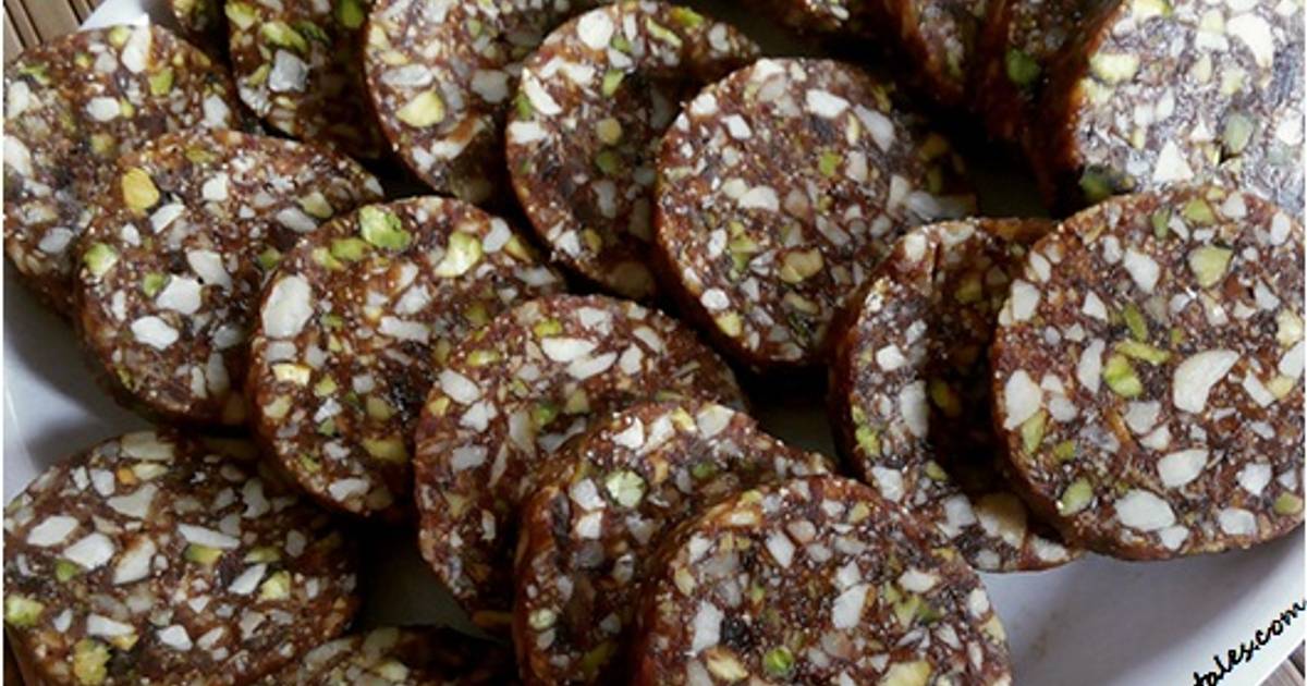 Dry fruits roll. Recipe by Divya Swapna B R Cookpad